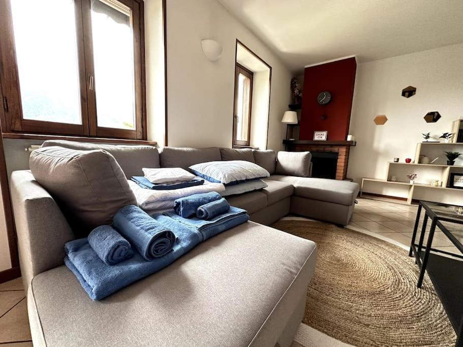 3Br Villetta Con Panoramica Sul Lago Nesso Zewnętrze zdjęcie