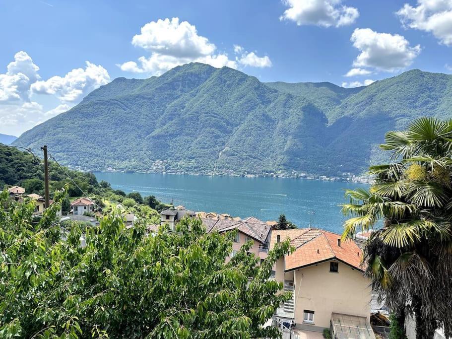 3Br Villetta Con Panoramica Sul Lago Nesso Zewnętrze zdjęcie
